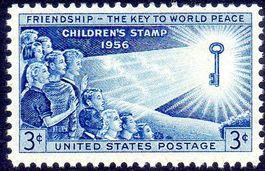 KINDER FÜR DEN FRIEDEN 1956 US POST ** POSTFRISCH ** - ME50