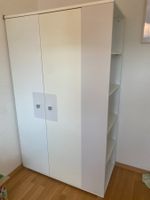 Kinderschrank weiss 2 türig mit integriertem Regal