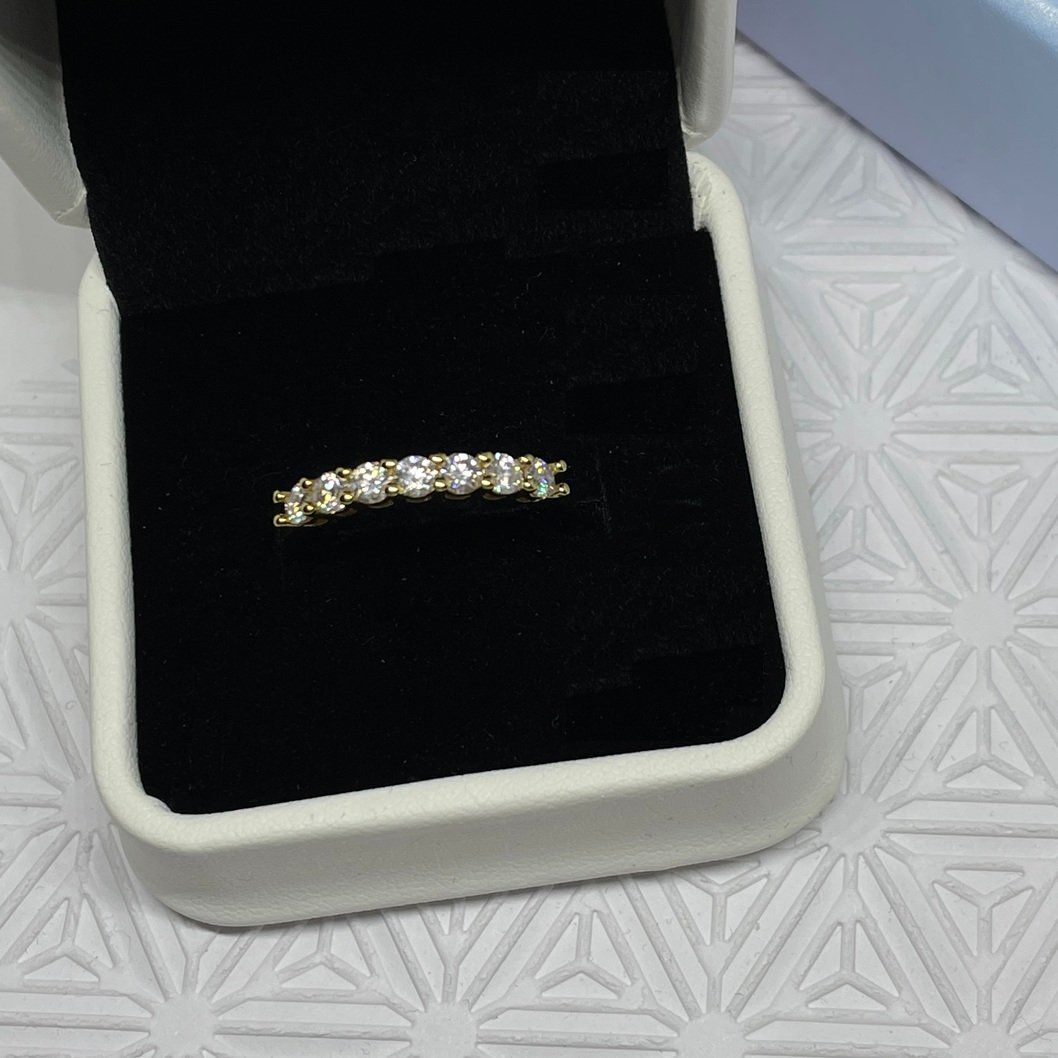 Anelli: Moissanite Ring, Silber 0.7ct - Gr. 54 Zertifikat – Nuovo (secondo la descrizione) da Thun venduto da Creative-Art-Tess 1