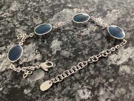 Elegantes Swatch Armband+blauen Steinen !