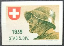 Soldatenmarke 2.WK, Stab 5. Division, geschn, Wi Kdo 50-2