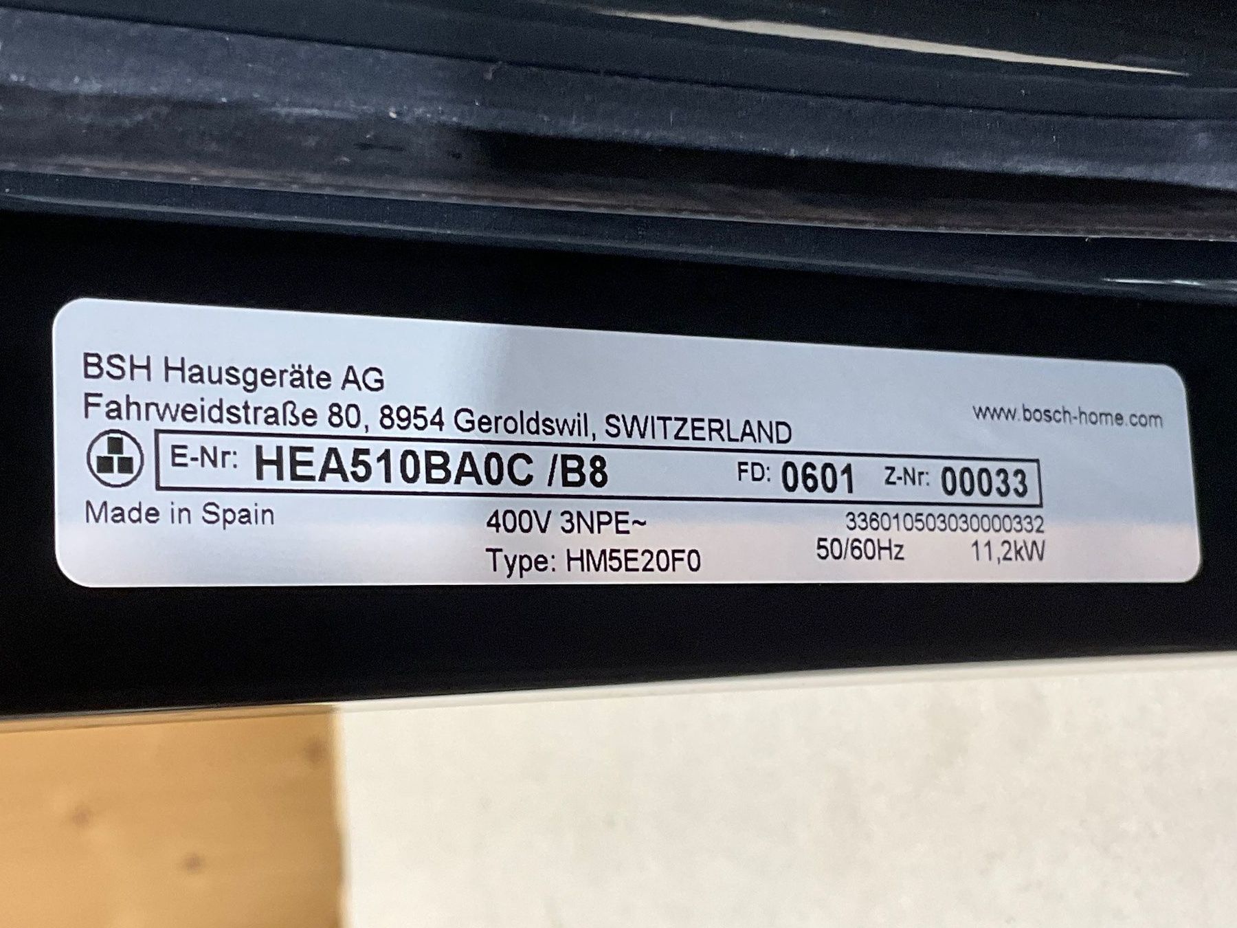 Cucine: 036 Bosch Serie 2, Einbau-Herd, 60x60cm, Schwarz – Nuovo (secondo la descrizione) da Derendingen venduto da Meisterstuecke 8