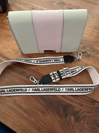 Karl Lagerfeld Tasche cremeweiss rosa