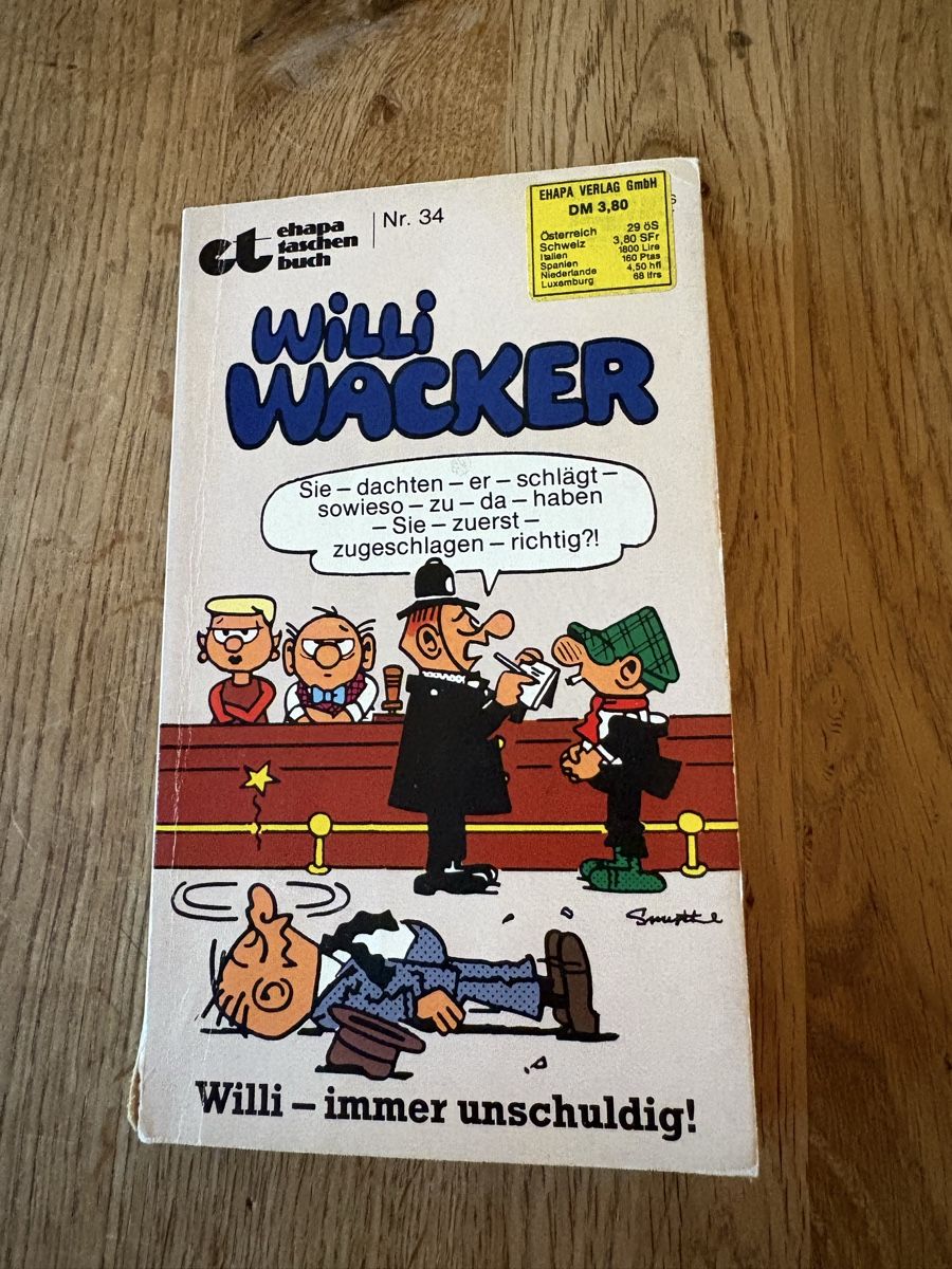 Fumetti: Willi Wacker Nr. 34 - EHAPA Tasche buch Comic 1979 – Usato da Gossau SG venduto da Dobby1974