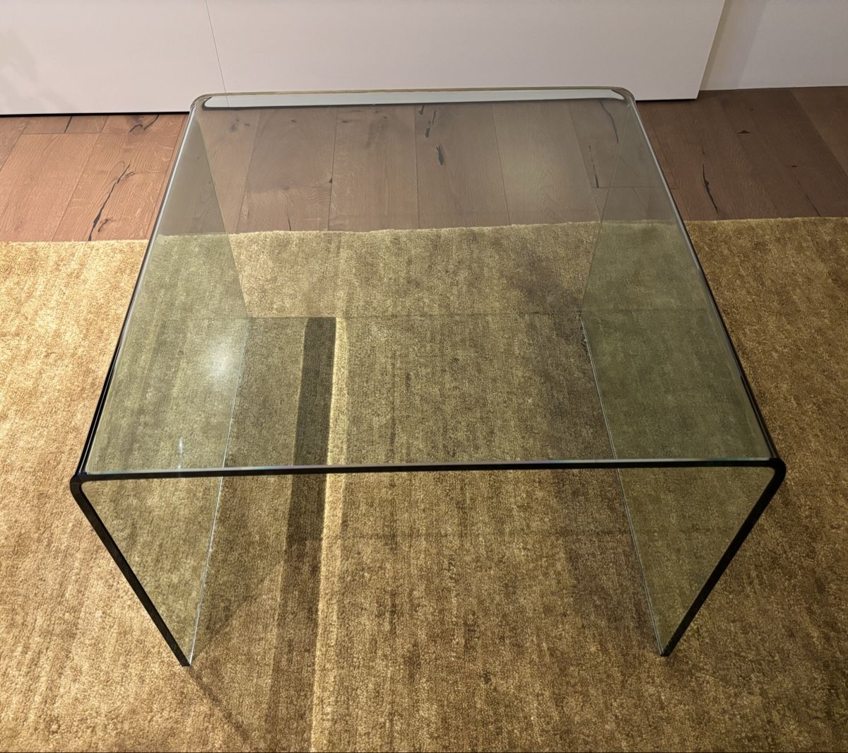 Tische: robuster Glastisch transparent 60x60x42 – Gebraucht aus Bottighofen von lwa_11686 2