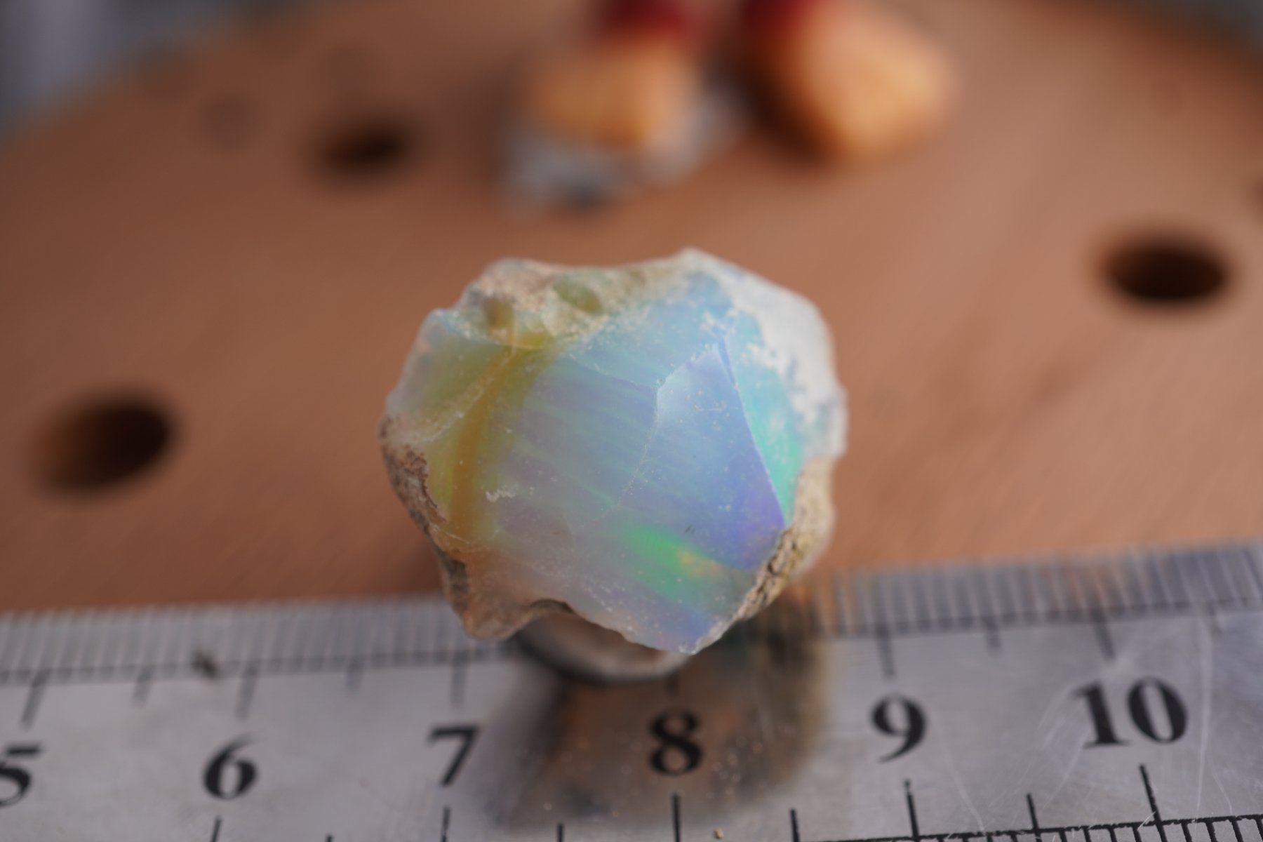 Minerali & Pietre curative: Opal Rohstein mit Feuer ca 20mm   ab  1.-     Räumung – Nuovo e nell'imballaggio originale da Eschenbach SG venduto da topstone 6