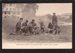 Militärdienst Kaserne Hersau (roter Stabstempel ) 13.ll.1914
