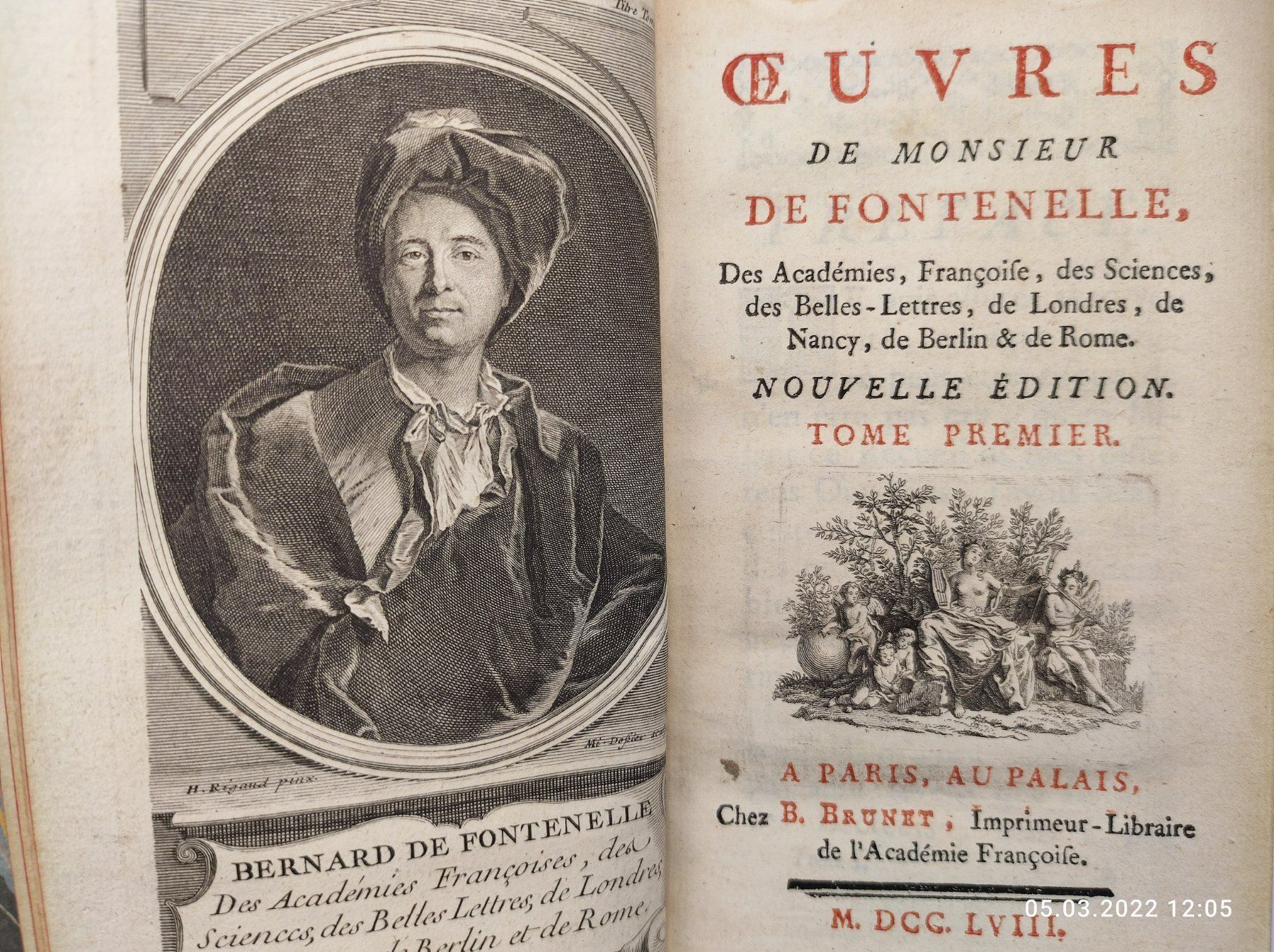 Livres: FONTANELLE - OEUVRES - 1758 – D'occasion à Goldach par Gaip 2