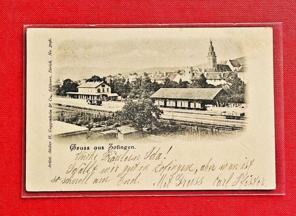 Zofingen Bahnhof Gütterexpedition Eisenbahn 1900 Kaufen auf