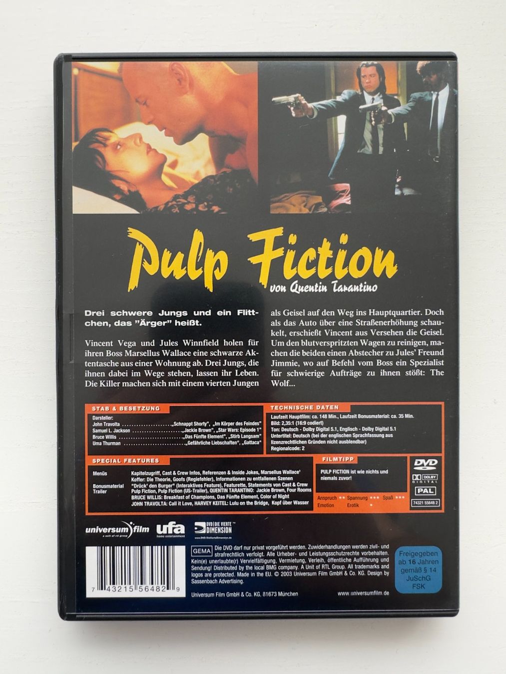 Tutti i DVDs: Pulp Fiction – Usato da Nottwil venduto da grabi77 1