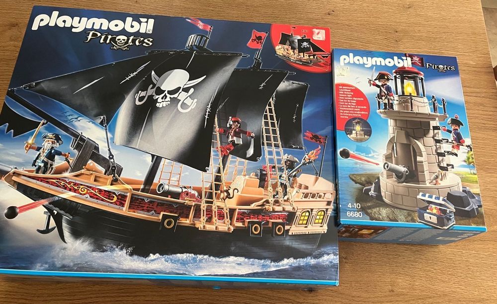 PLAYMOBIL POSTE PHARE Chaîne Pirates Français Pirate Français 6680 4294