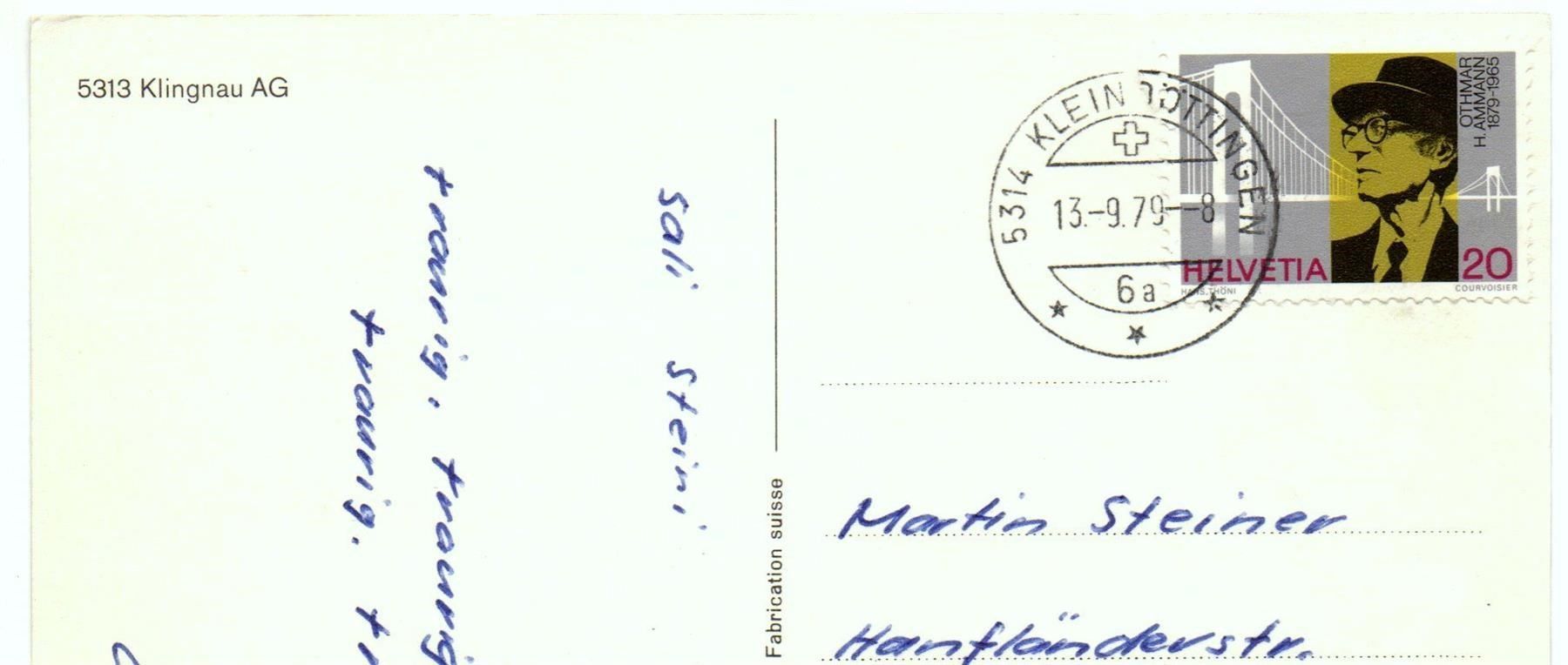 Cartoline postali: KLINGNAU Flugaufnahme – Usato da Jona venduto da philajona 1