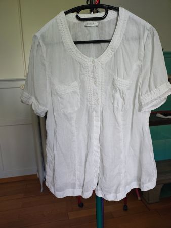 Damen Bluse Bonita, Gr 42, 100% Ramer