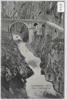 Teufelsbrücke - Reuss und Gotthardstrasse