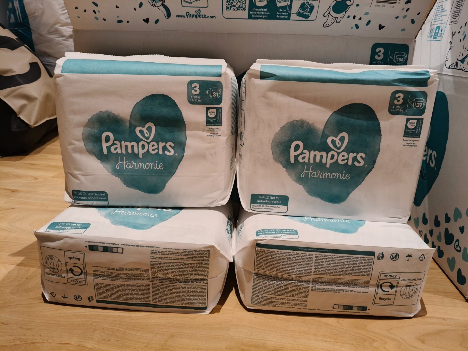 Pampers Secchi per pannolini & Pannolini: Neu Pampers Harmonie 3 – Nuovo e nell'imballaggio originale da Lengnau BE venduto da Anh_Tran