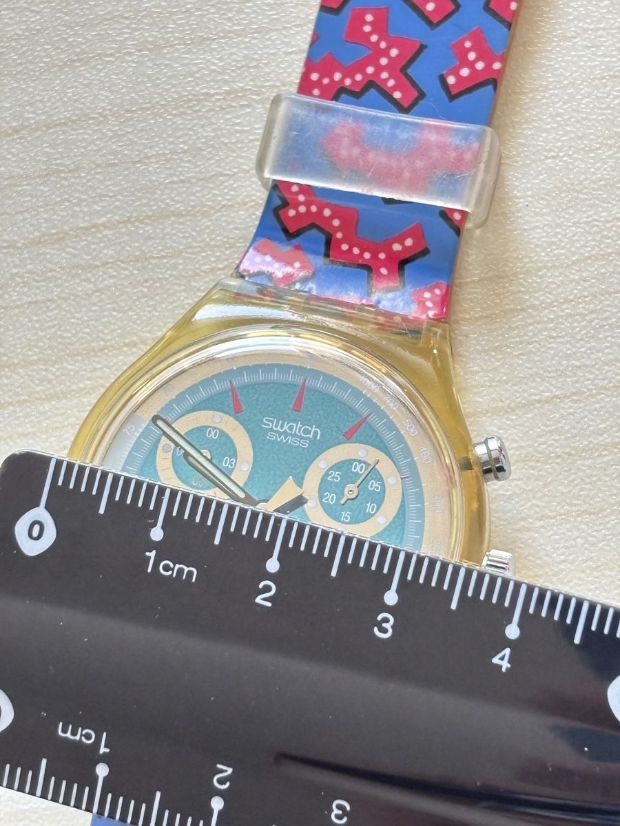 Swatch Uhren: Swatch Chronograph transparent mit Musterband  – Gebraucht aus Grenchen von chththl 2