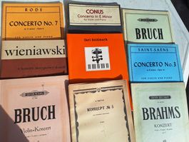 Klassische Violinkonzerte - Noten-Sammlung zu verkaufen🎻...
