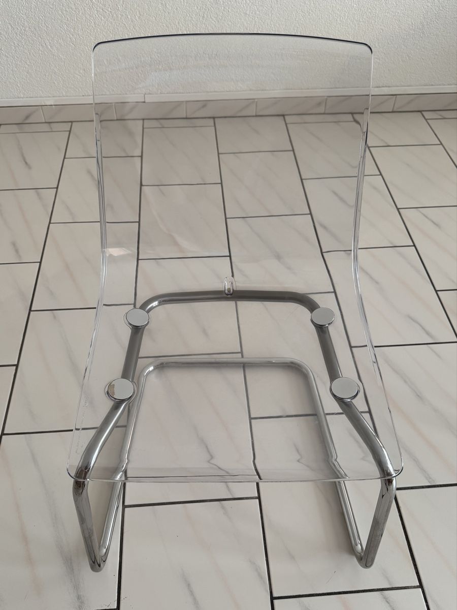 Ikea Chaises: Stuhl transparent/verchromt – D'occasion à Hüttikon par Danone2 1