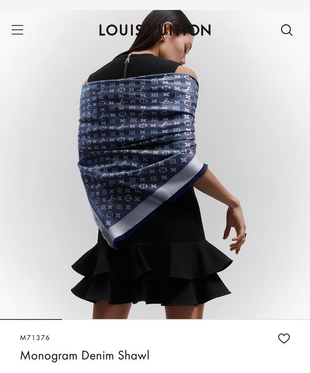 Louis Vuitton Knit & Fur Scarves (M71376) in 2023