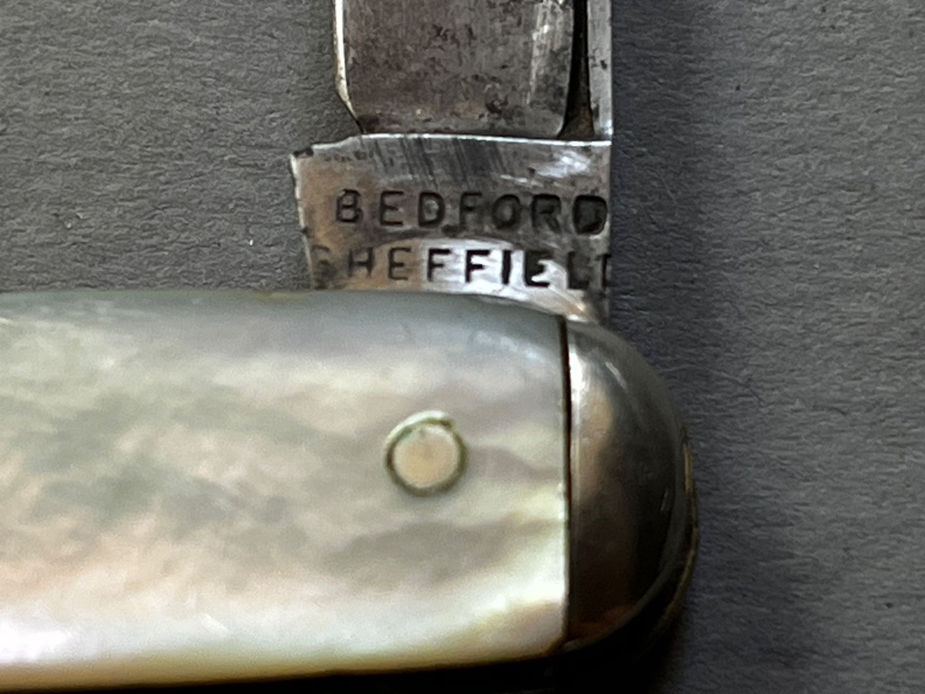 Taschenmesser: Sackmesser 85 mm Perlmutt, ENGLAND – Gebraucht aus Zürich von FV.vintage 2