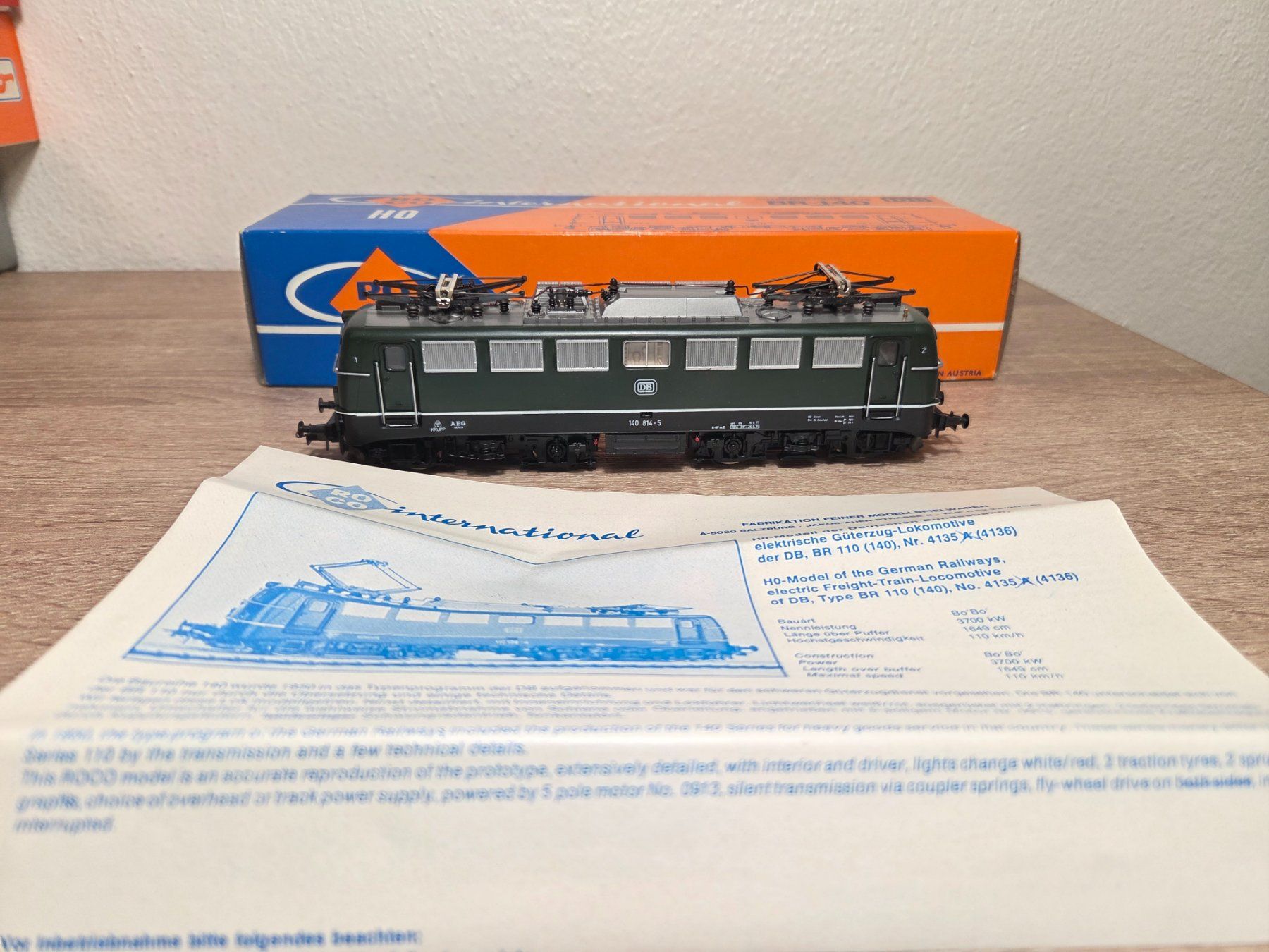 Roco Modellini di ferrovie: Roco 4136A E-Lok BR 140 DB H0 – Usato da St-Aubin-Sauges venduto da Lo_Go 6