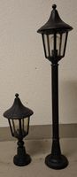 Gartenleuchten Set 2 Stk Schwarz Aussenbeleuchtung