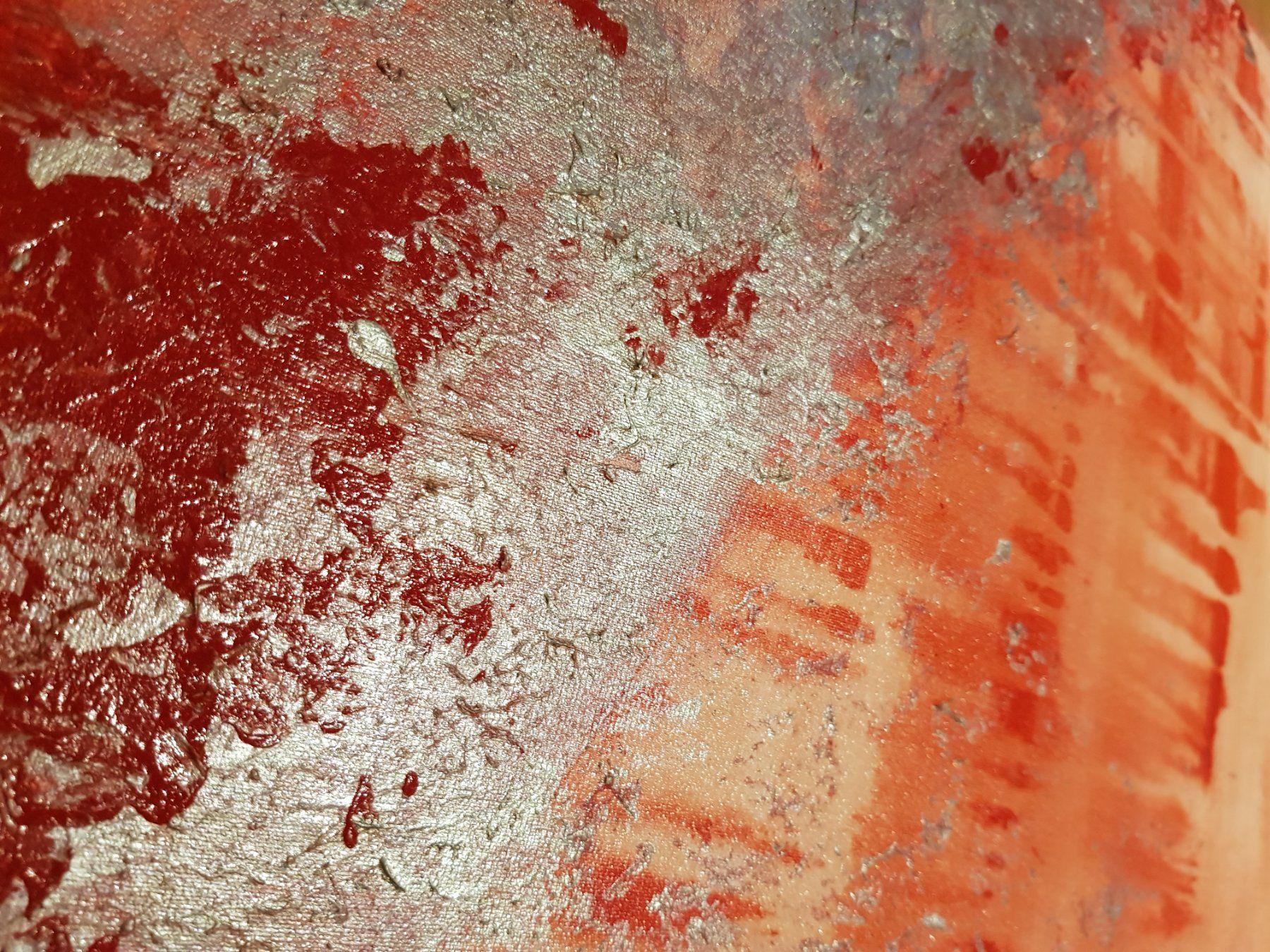 Dipinti: Painting: "Red Confusion", 40 x 40 cm canvas frame – Nuovo e nell'imballaggio originale da Turbenthal venduto da viw_48fr 3