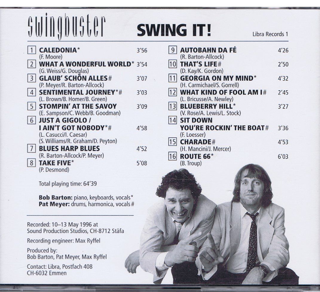 CDs: Swingbuster - Swing it! (CD) – D'occasion à Unterengstringen par Lastchance 1