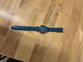 Swatch Uhr blau mit Datum guter Zustand