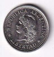 Argentinien un peso 1959