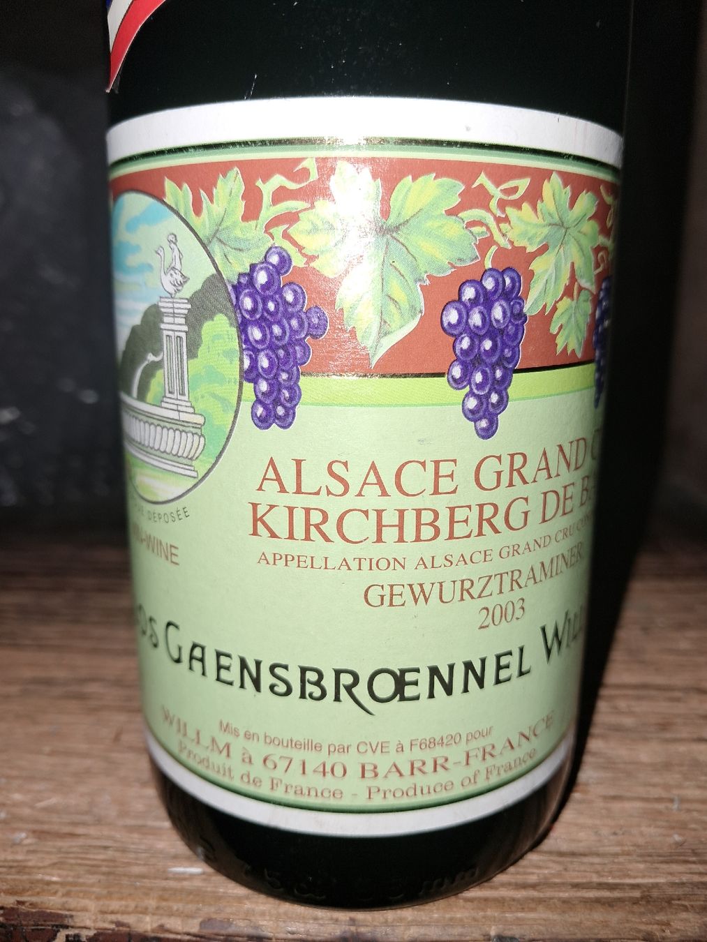 Vino: Alsace Grand Cru Gewurztraminer 2003 – Nuovo e nell'imballaggio originale da Le locle venduto da juliensaran 2