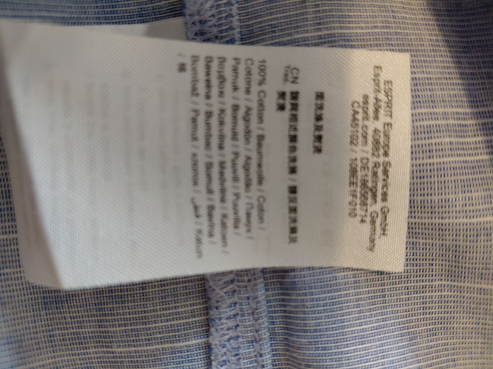 Esprit Camicette: hellblaue Esprit Bluse gerade geschnitten Gr M/L + Schleife – Nuovo (secondo la descrizione) da Uster venduto da mar_276v 3