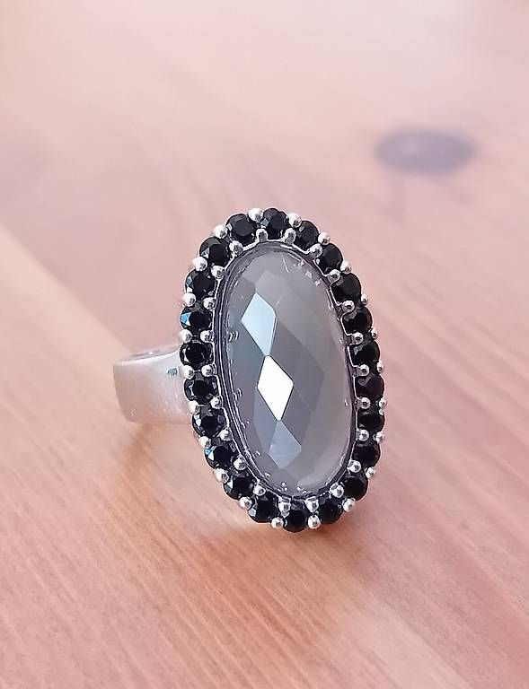 Anelli: Ring Silber Mondstein Turmalin – Usato da Stans venduto da wer_fd5f 5