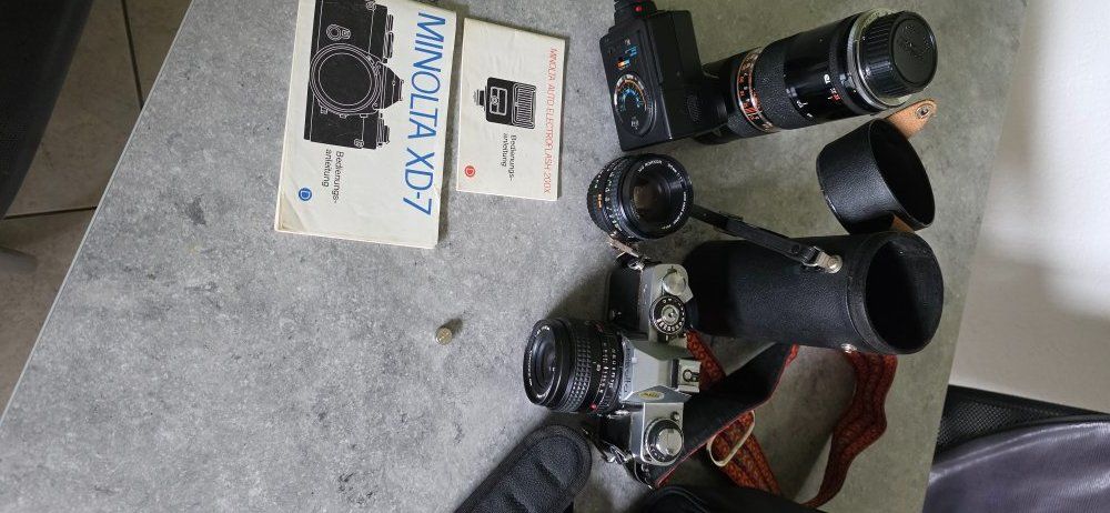 Minolta Fotocamera: Minolta XD7 Spiegelreflexkamera mit Zubehör – Usato da Möhlin venduto da DieterV049 5