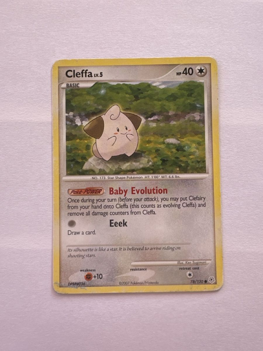 Pokémon Sammelbilder & Trading cards: Pokémon Cleffa DPBP #036 78/130 – Gebraucht aus Gordola von EleSecondHand-TCG