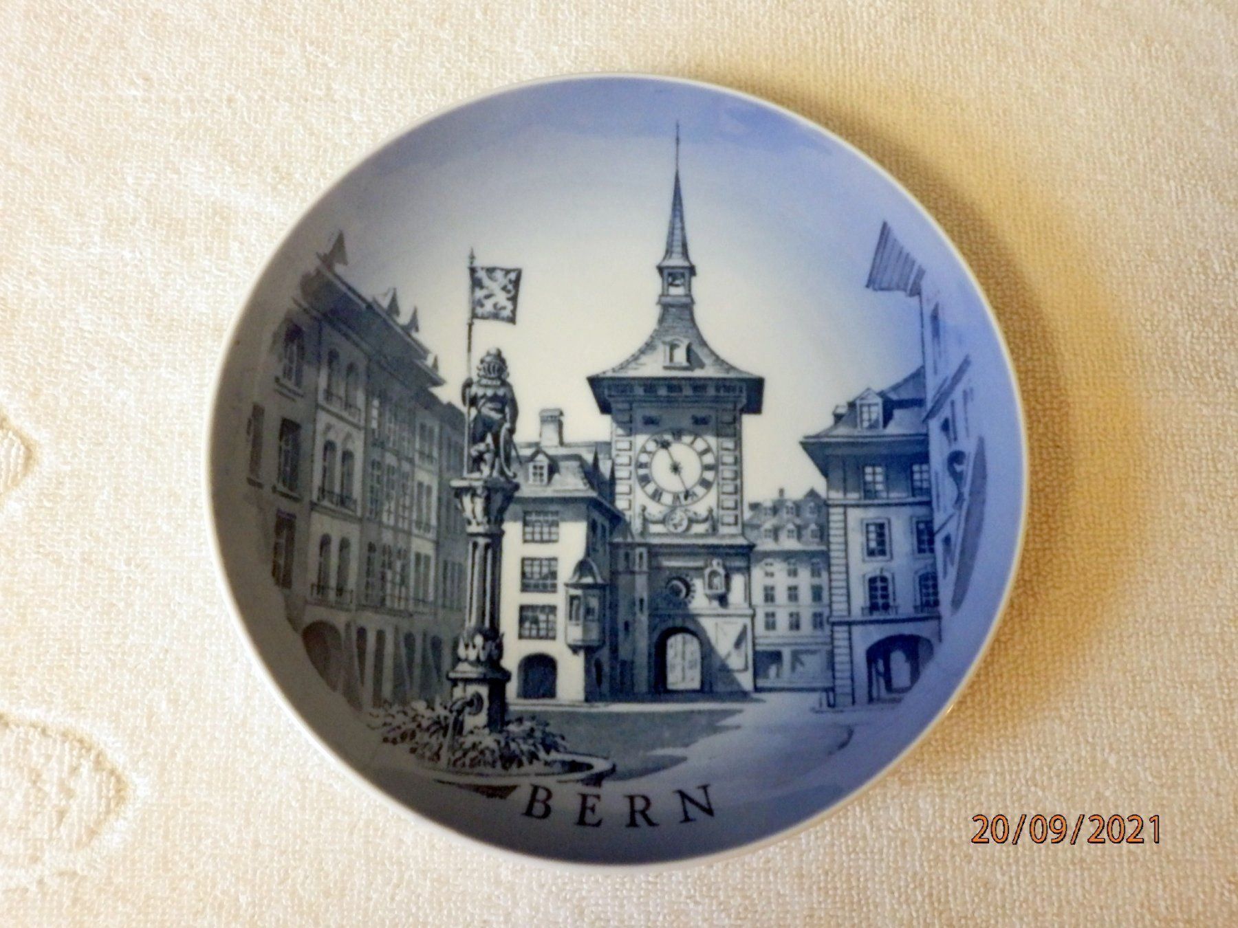 Royal Copenhagen Piatti: Sammler Teller, Berner Zähringerbrunnen – Usato da Ueberstorf venduto da dinbau