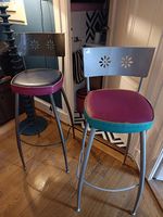 Tabouret haut mange debout vintage 