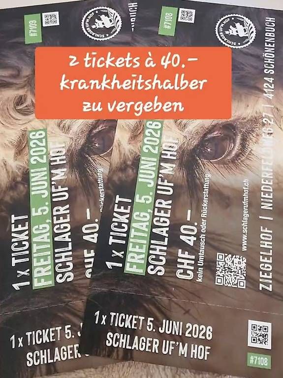 Biglietti: Schlager uf'm Hof – Usato da Ettingen venduto da mus_qx88