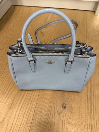 Coach Tasche hellblau Leder Damen Handtasche guter Zustand