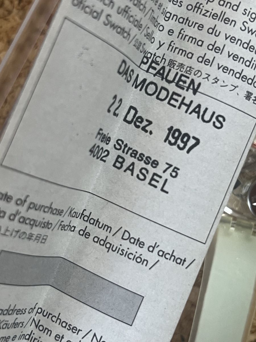 Swatch Montres: Swatch Uhr Zigarettenmotiv,originalverpackt – Neuf (Voir description) à Basel par bellespirit 7