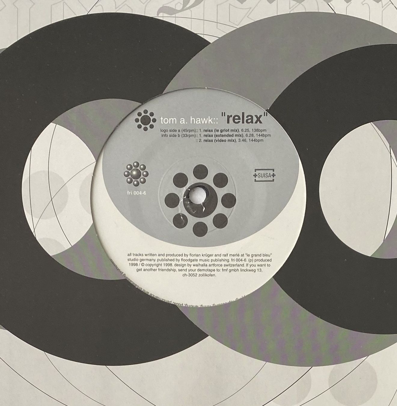 Vinyles: Tom A. Hawk, Relax (Trance) – Neuf (Voir description) à Flums par Empe1 2