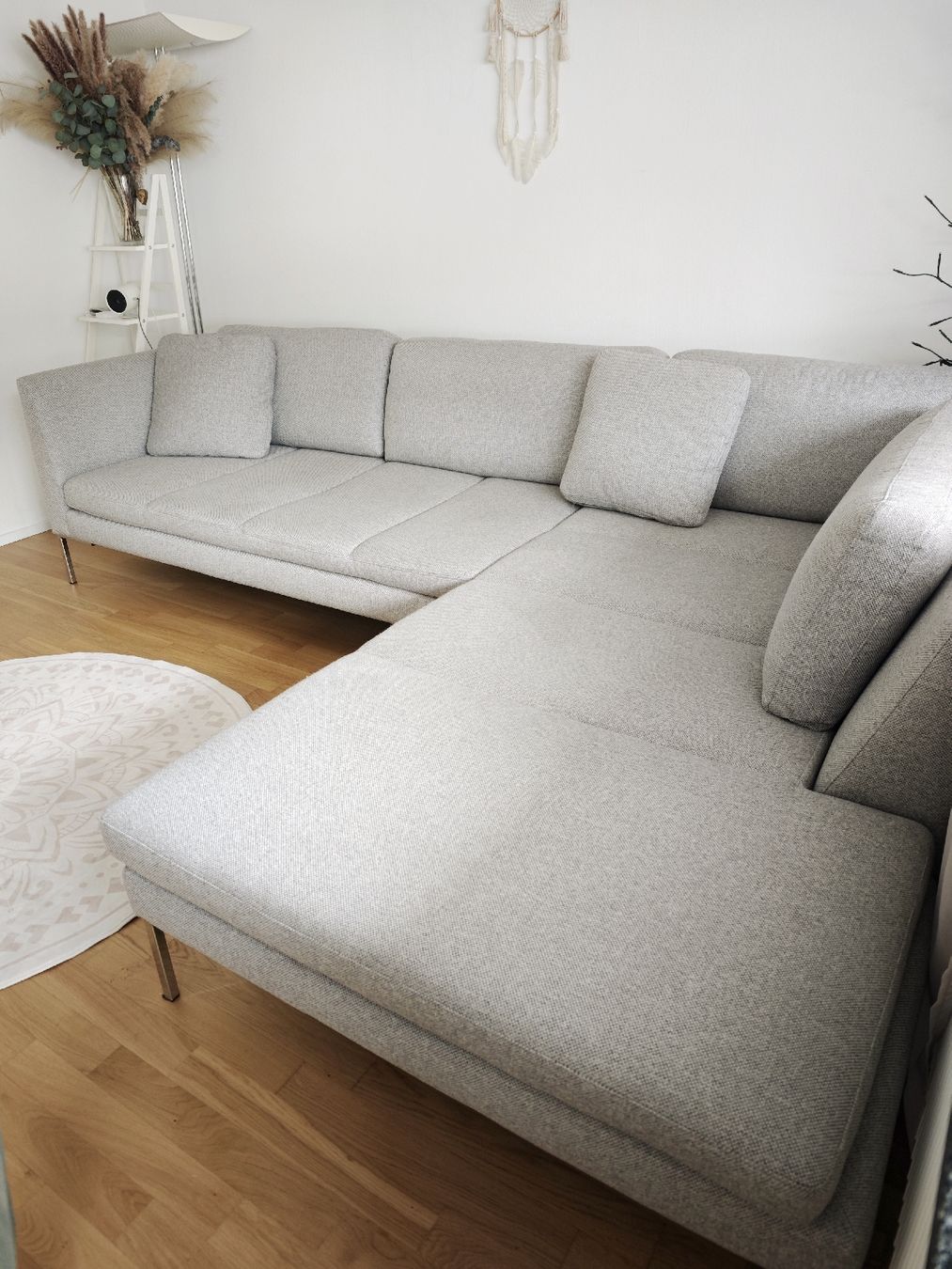 Divani: Ecksofa in Hellgrau sofa möbel wohnzimmer – Usato da Chur venduto da Edina1994 1