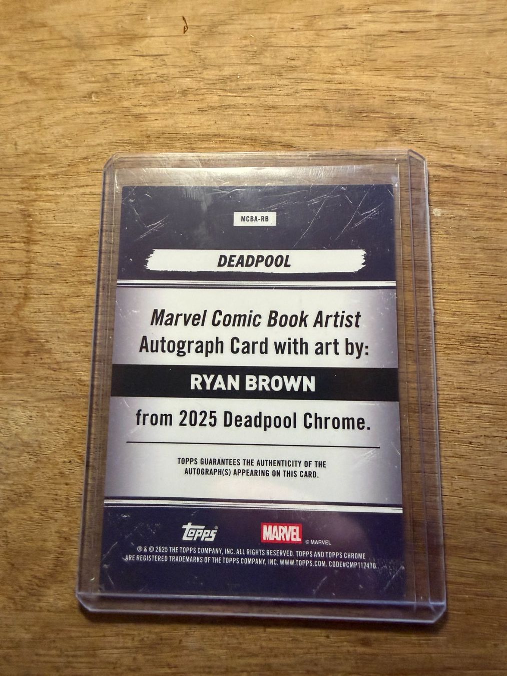 Topps Carte collezionabili: 2025 Topps Chrome Deadpool RYAN BROWN /39 – Nuovo (secondo la descrizione) da Goldach venduto da pipinio 1