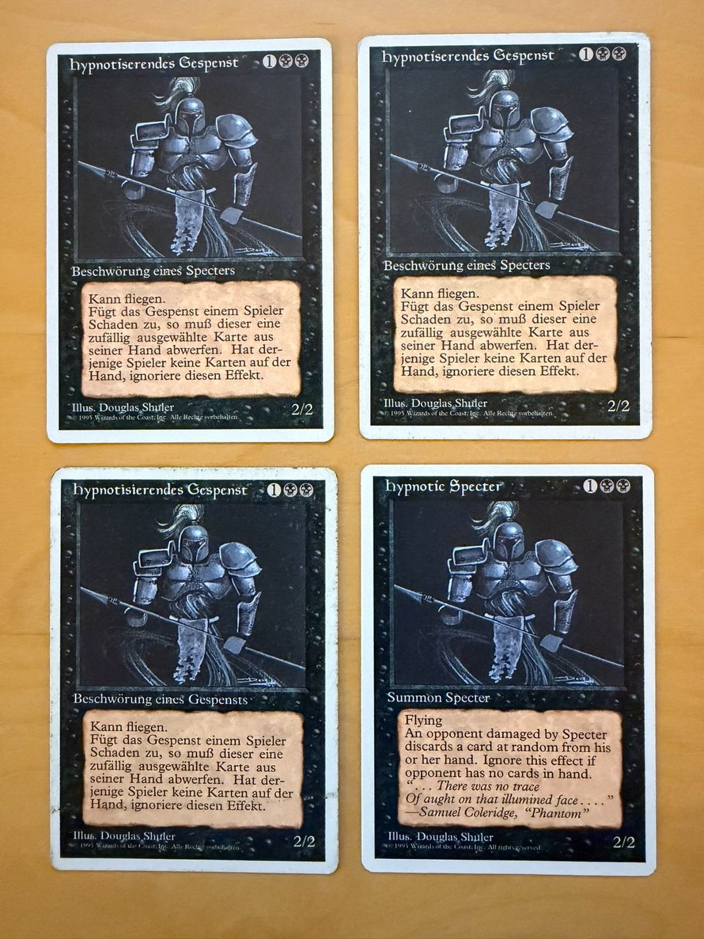 Magic The Gathering Cartes à collectionner: 4x Hypnotisierendes Gespenst // 4th Edition // Magic – D'occasion à Binz par Tempelritter