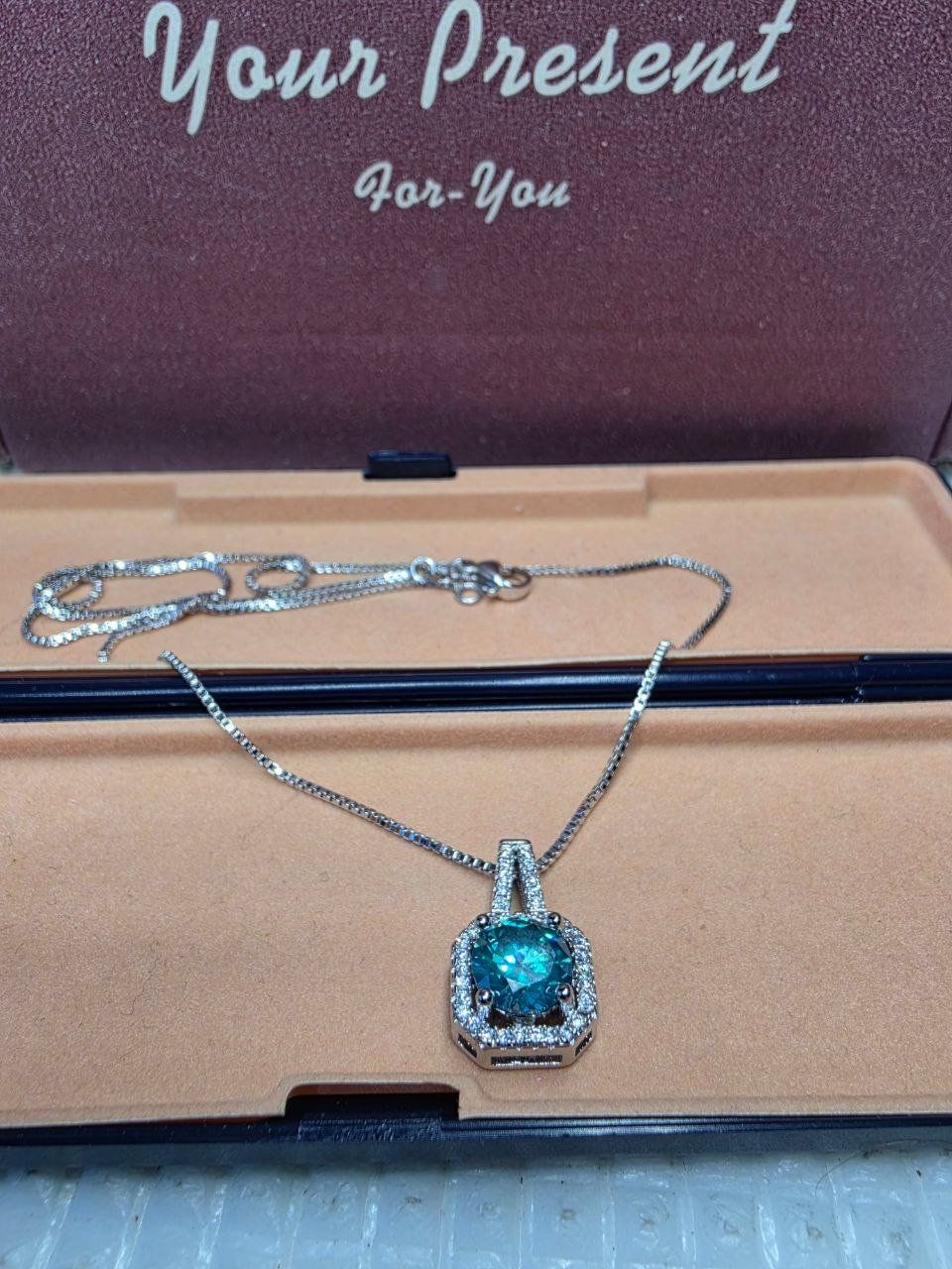 Catenine: Collier argent avec zircons – Nuovo e nell'imballaggio originale da Reconvilier venduto da Tsma67 5