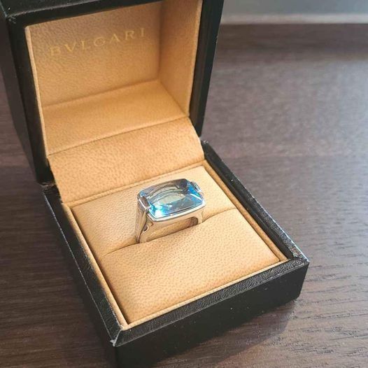Bulgari Ringe: Bulgari white gold with Topaz stone ring – Gebraucht aus Chavannes-des-Bois von sarahzo