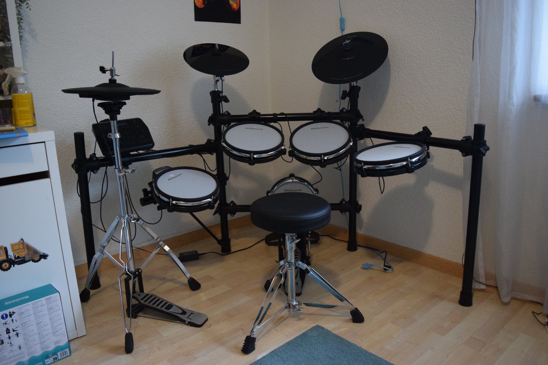 Thomann Strumenti musicali: Millenium MPS-750X E-Drum Mesh Set – Usato da Jonen venduto da uns_vf6w 1