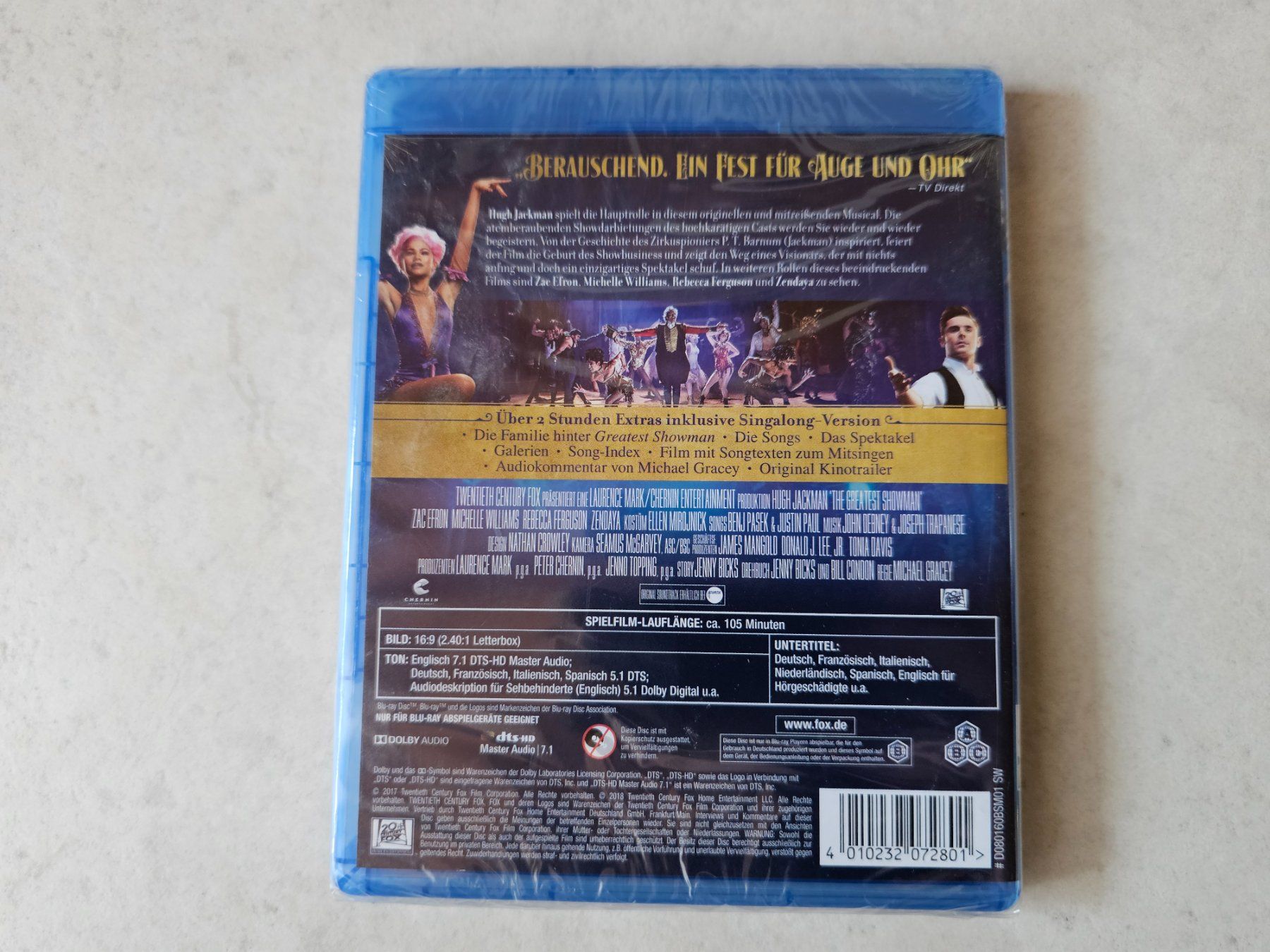 Tutti i DVDs: Greatest Showman  /  Bluray Fabrikneu – Nuovo e nell'imballaggio originale da Schneisingen venduto da backstore24 1