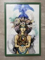 Bild „Shaman“ von Marie Roura 63 x 43 cm, gerahmt