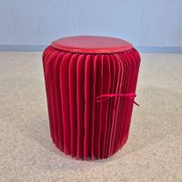 STOOLY France Stool Hocker Design Klassiker Waben-Hocker Rot